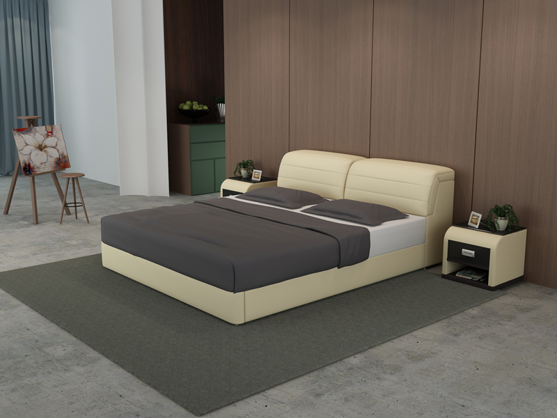 Wasserbett Hotel Doppel Bett Betten Komplett Lederbett Polsterbett Wasser LB8827