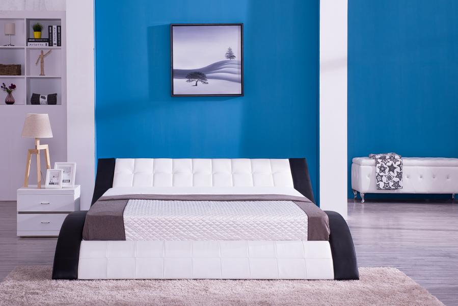 Bett Multifunktion Luxus LED-Licht 180x200 Schlafzimmer Möbel Modern Design Neu