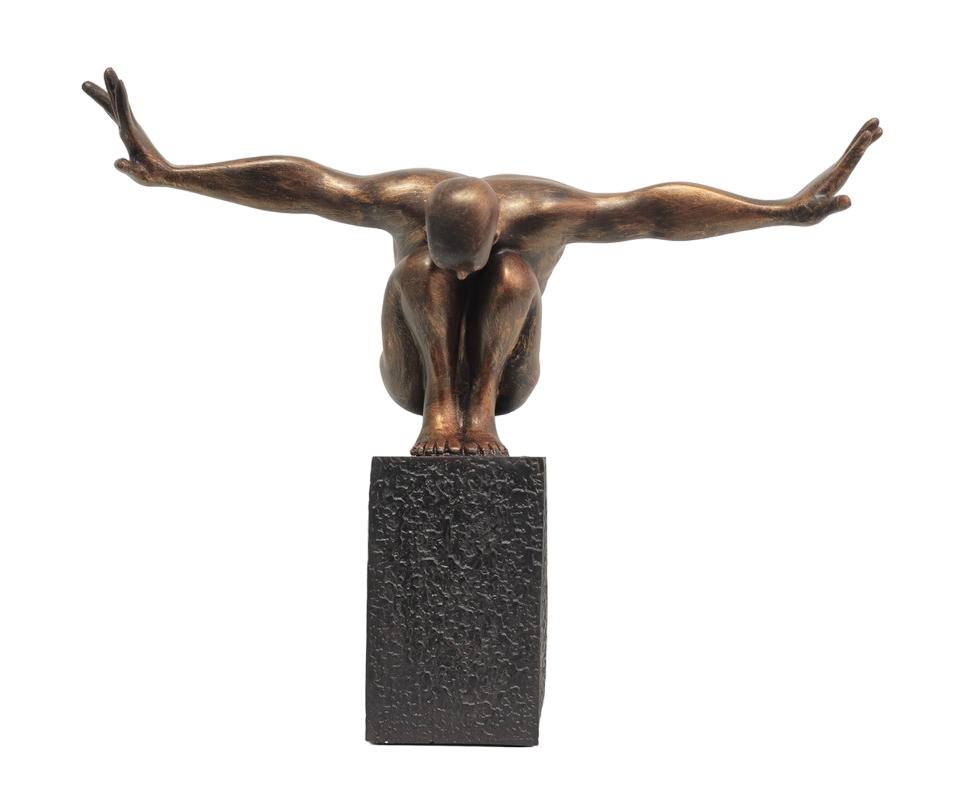 Design Hand mit Sockel Figur Statue Skulptur Skulpturen Figuren Decoration 55 cm
