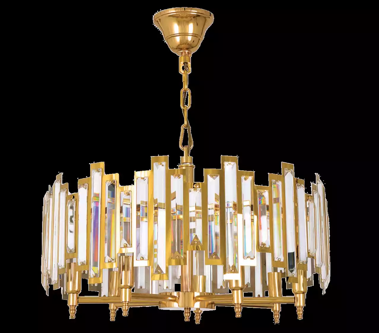Deckenleuchte Luxus Kronleuchter Kristall Lampe Hängeleuchte Goldene Lampen