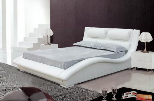 Wasserbett Bett Komplett Lederbett Polsterbett mit Matratze Neu OLIVER Betten