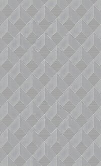 Designer Grau Teppich Geometrisches 3D Effekt Flur Foyer Arbeitszimmer