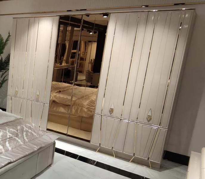Kleiderschrank Ankleideschrank 277cm Garderobenschrank Spiegelschrank Schrank