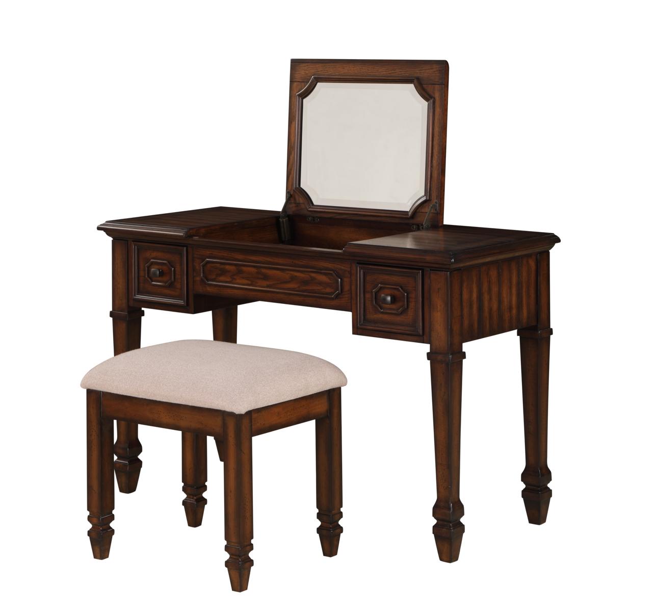 Schminktisch mit Spiegel Luxus Konsole Kommode Schlafzimmer Neu 2tlg. Set Tisch