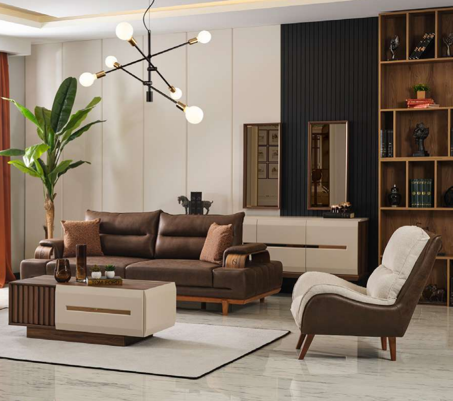 Design Sofa 3 Sitzer Couchtisch Garnitur Couch Polster Wohnzimmer Möbel
