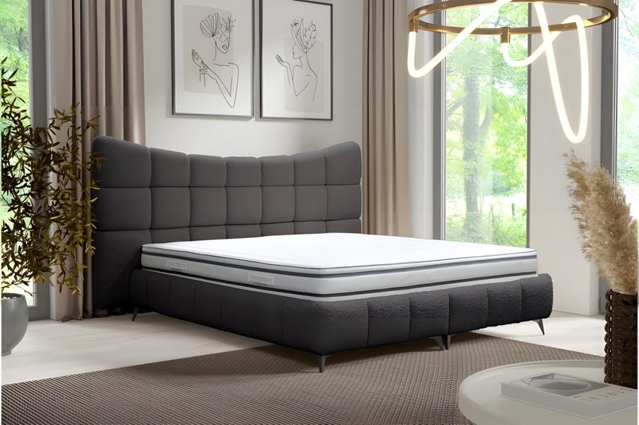 Schlafzimmer Bett Luxus Polster Design Stoff Doppel Hotel Betten Textil 180x200