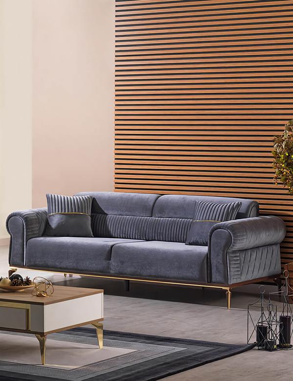 Sofa Polstercouch Dreisitzer Couch Sitzmöbel Polster Möbel Polstermöbel