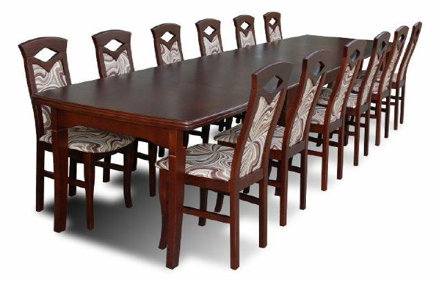 Esstisch + 12 Stühle Esszimmer Set Essgruppe Klassischer Tisch Tische Neu Z34