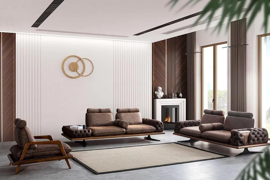 Luxus Sofagarnitur 4tlg. Sofa Couch Set Gruppe Sitzpolster Couchen Sofas