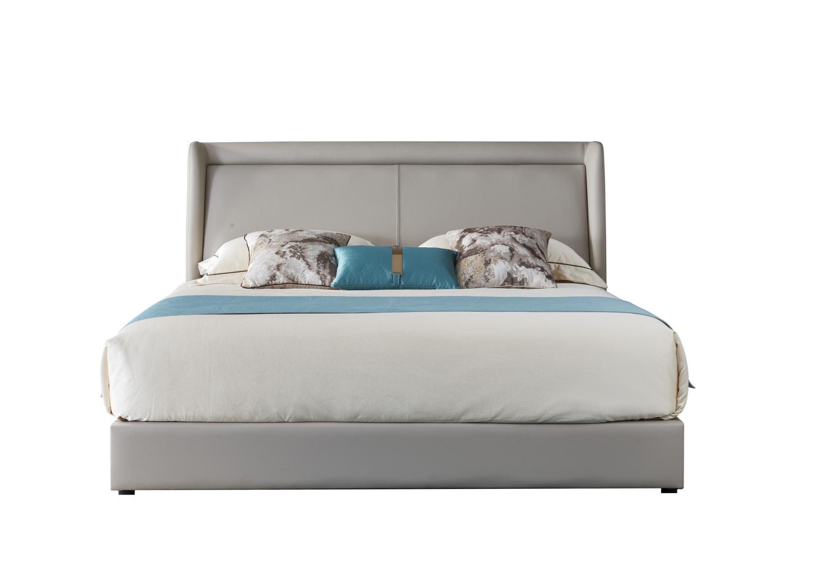 Bett Polster Design Luxus Doppel Hotel Betten Schlaf Zimmer Leder Neu 180x200cm