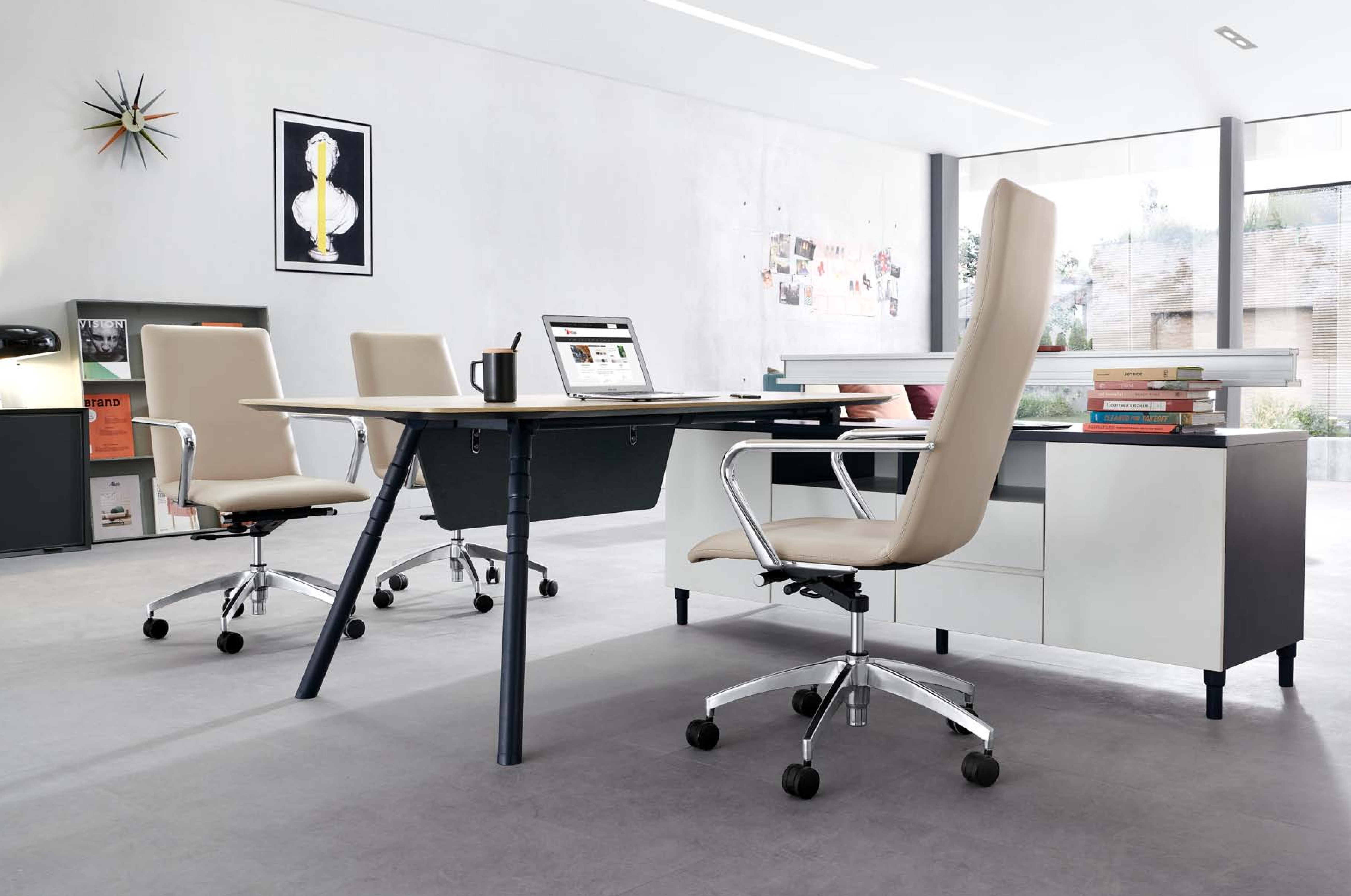 Design Eckschreibtisch Büro Einrichtung Chef Zimmer Möbel Schreibtische Möbel