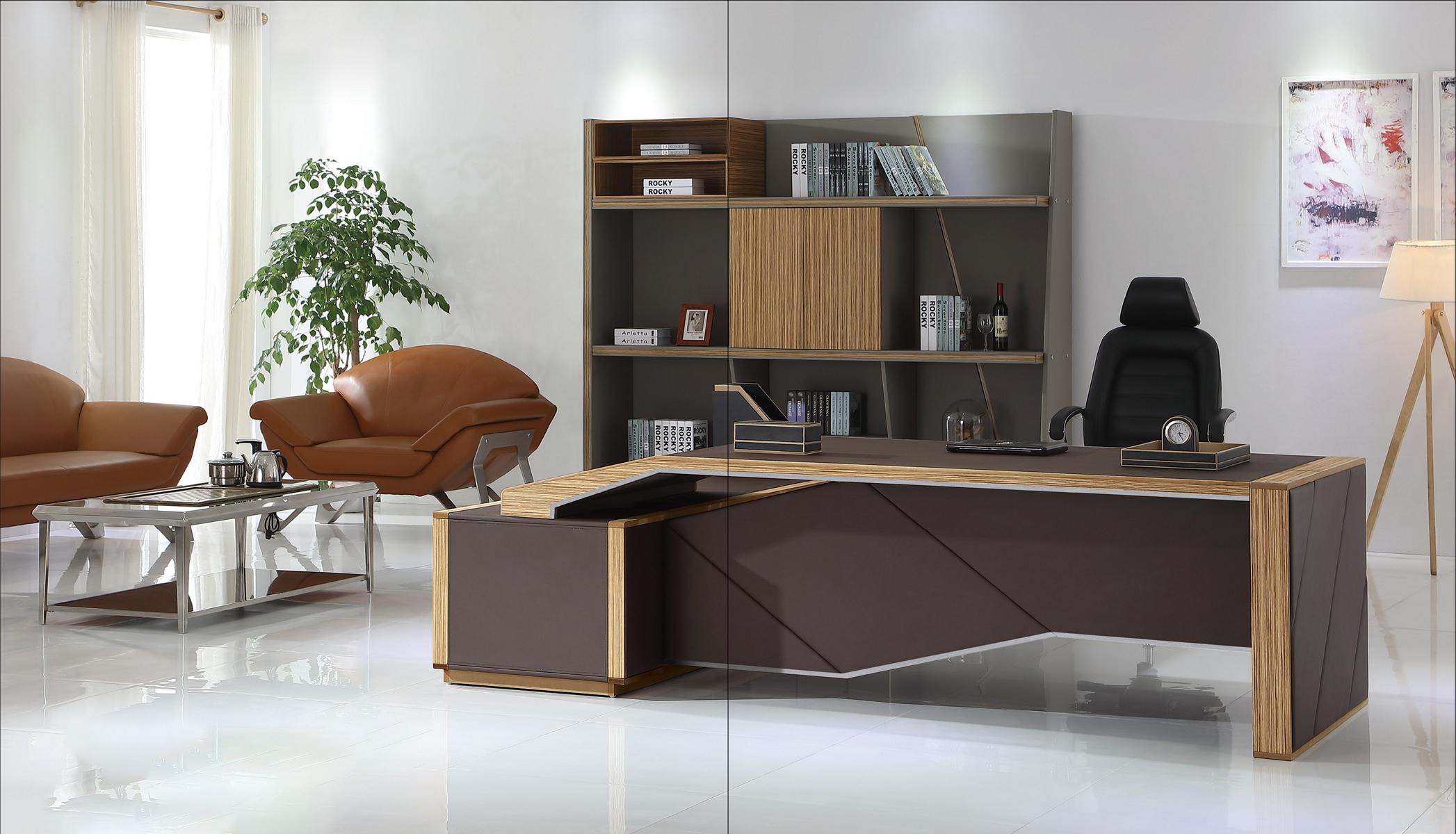 Eckschreibtisch Büro Einrichtung Chef Zimmer Möbel Design Schreibtische Möbel