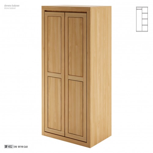 Kleiderschrank Eiche Schrank Vollholz massiv Schlafzimmerschrank Schränke Neu