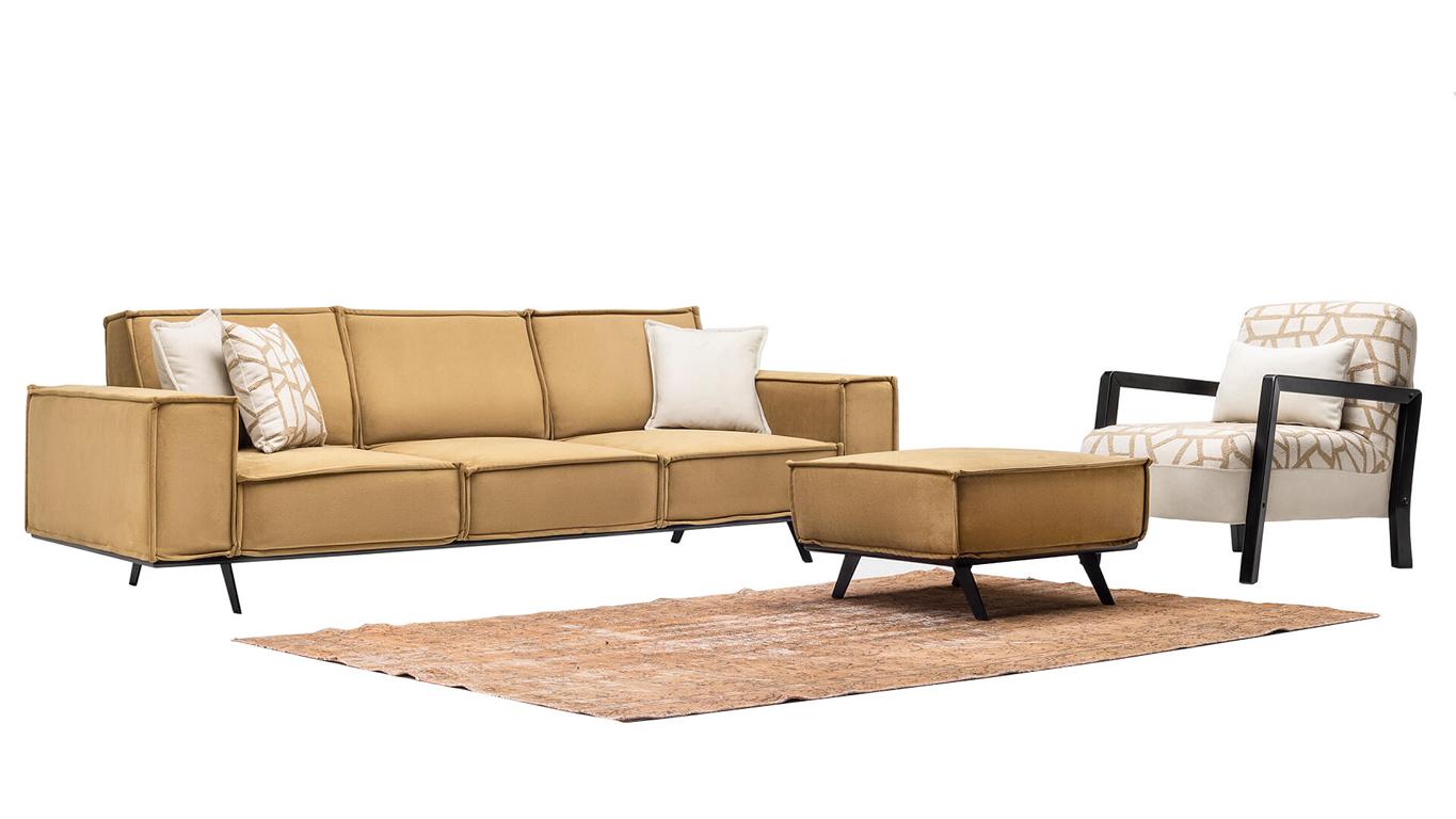 Sofaset Sofa-Set Sitzgruppe Couchgarnitur Polsterset Sofagarnitur Lounge 4+1