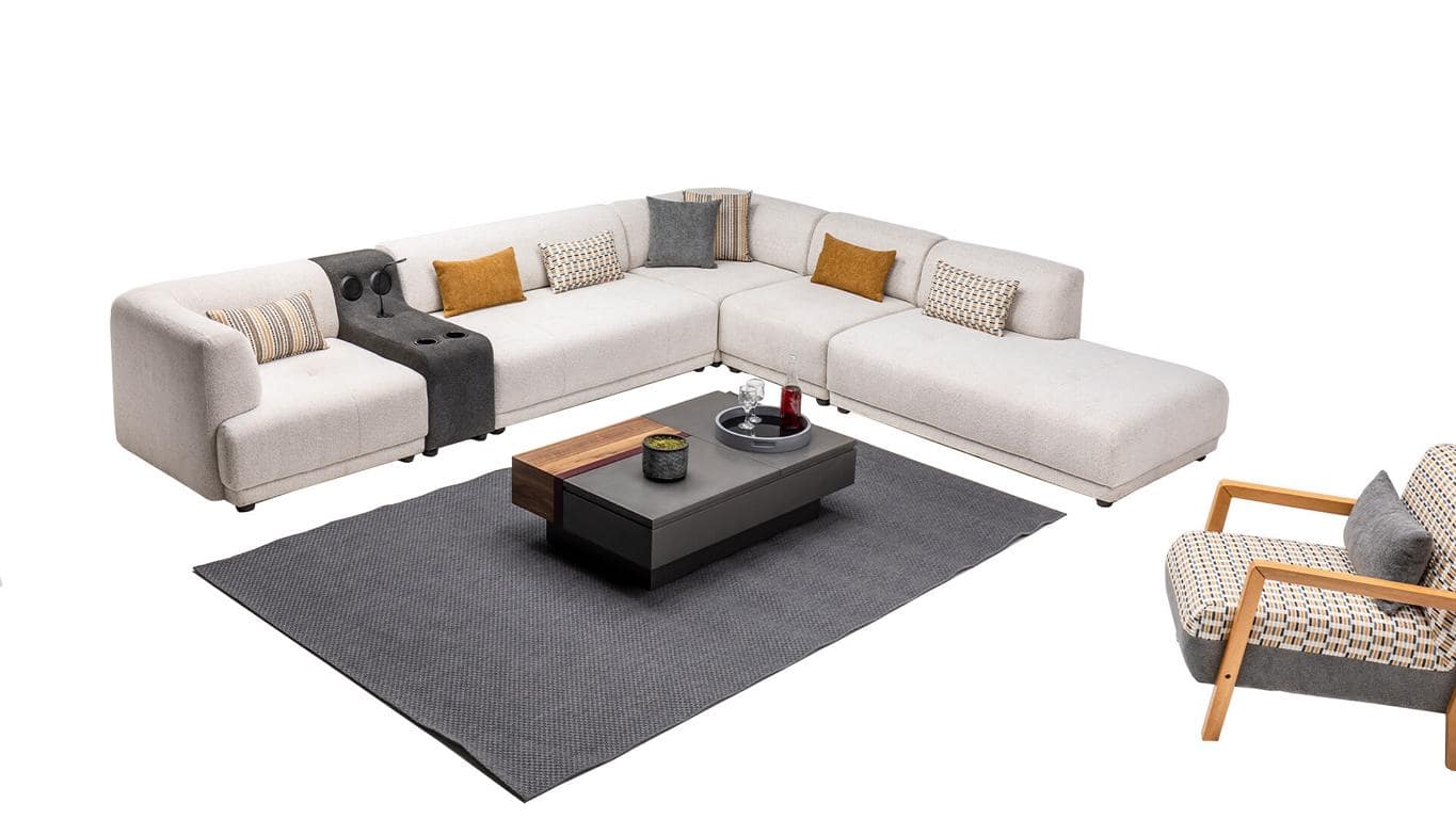 Eckcouch Couch Wohnraumsofa Lounge Sofa Polsterlandschaft Ecksofa Eckgarnitur