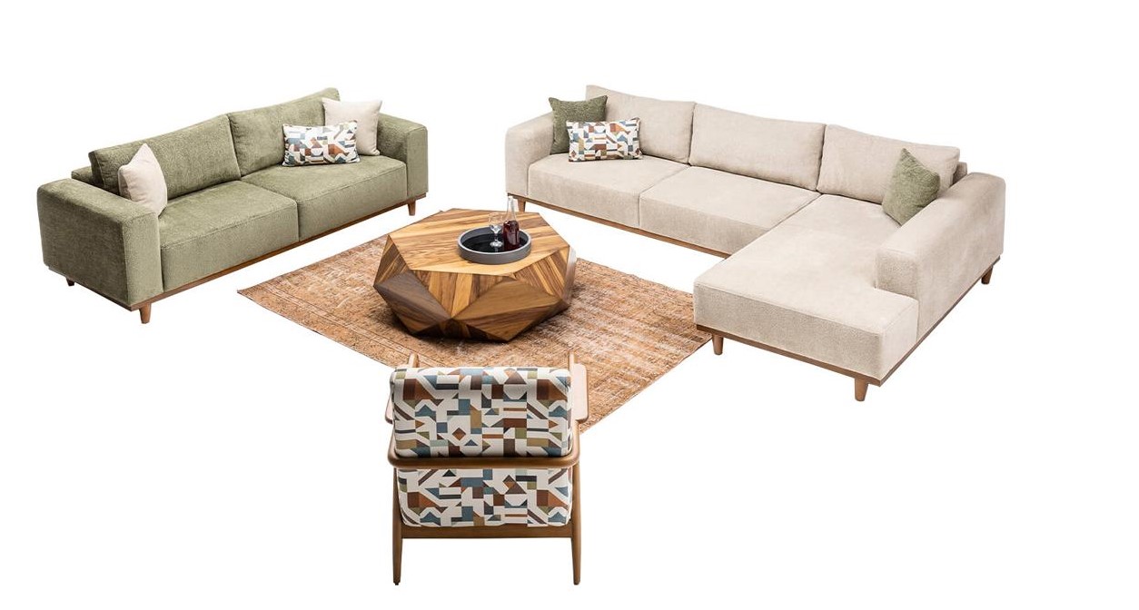 Wohnraumsofa Eckcouch Couch Lounge Sofa Polsterlandschaft Ecksofa Eckgarnitur