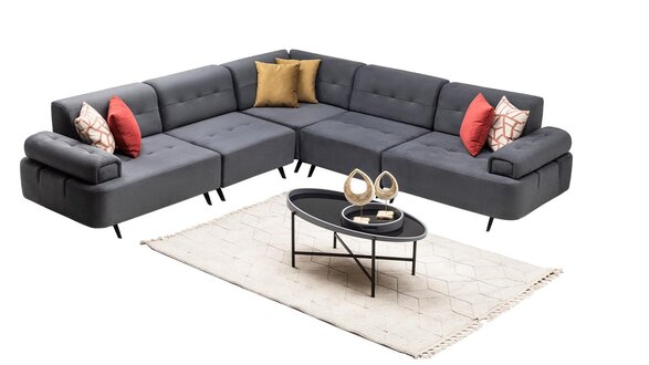 Sofa Eckcouch Couch Ecksofa Lounge Eckgarnitur Wohnraumsofa Polsterlandschaft