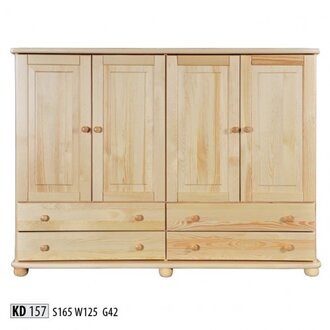 Kommode Design Lowboard Anrichte Schrank Echtes Holz Buffet Kommoden Sideboard