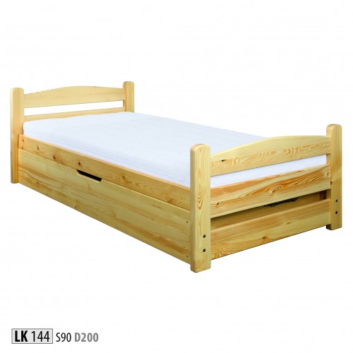 Schlafzimmer Holzbett Echtes Holz Bett Betten Hotel 90x200 Stil Massive Möbel