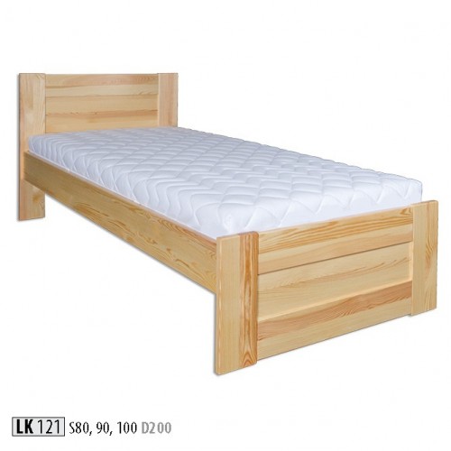 Bett Holz Massive Schlafzimmer Betten 100x200cm Einzelbett Massivmöbel Möbel