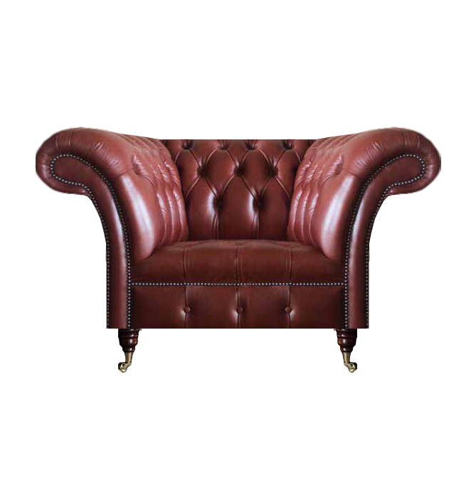 Wohnzimmer Braun Sessel Chesterfield Leder Sitz Polstermöbel Couchen