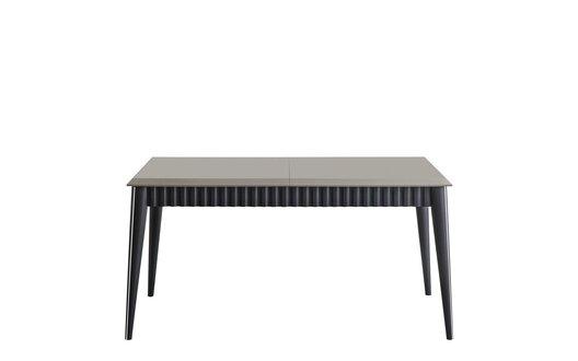 Grauer Esstisch Robuster Esszimmer Designer Holztisch Luxuriöse Möbel