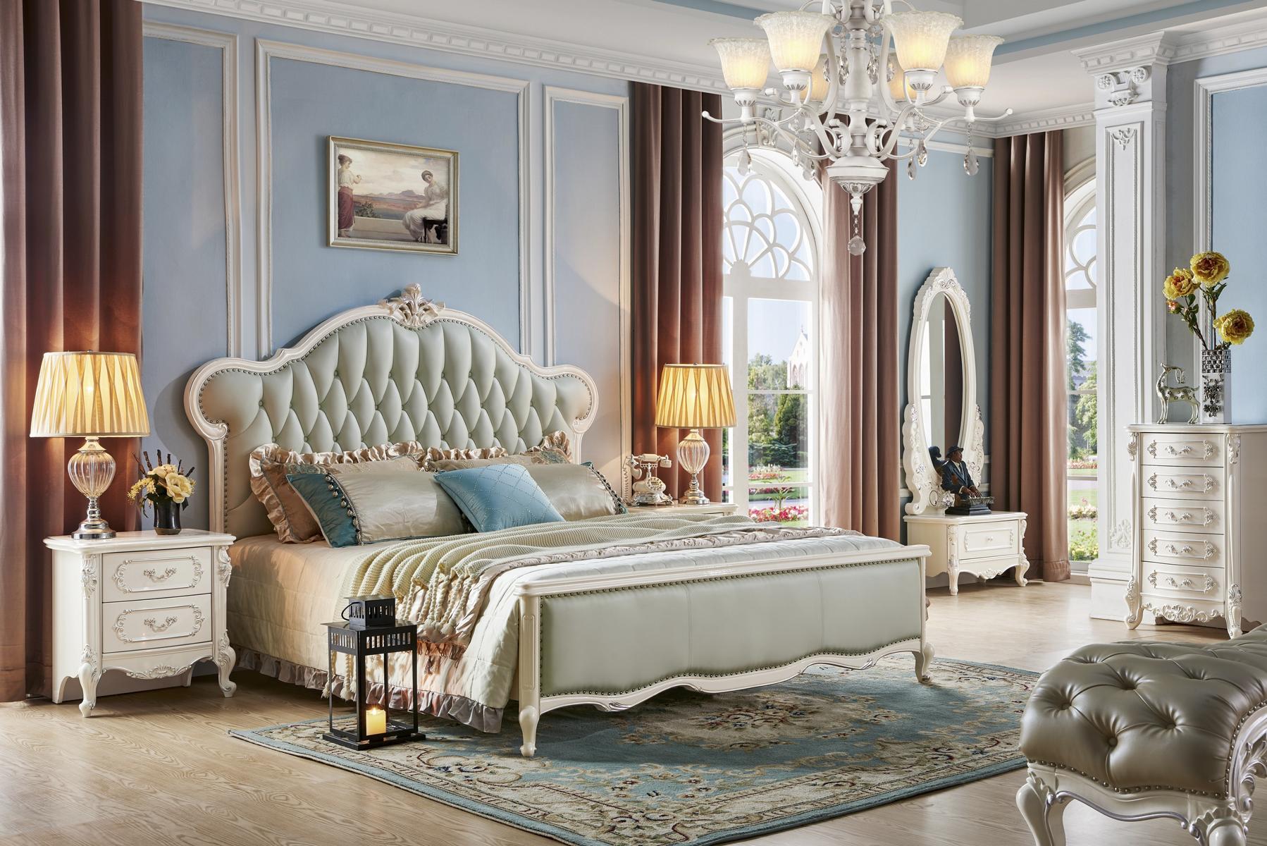 Design Betten Schlafzimmer Sets Bett 2x Nachttisch Klassischer Luxus Möbel 3tlg