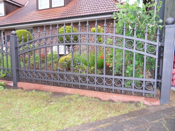 Railing Zaun Geländer Schmiedeeisen Handarbeit Klassische Zäune Garten M361 Neu