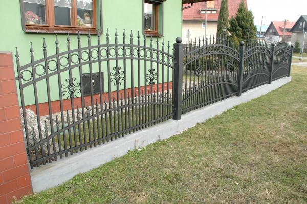Zaun Garten Klassische Schmiedeeisen Handgefertigt nach Maß Geländer M229 1lfm