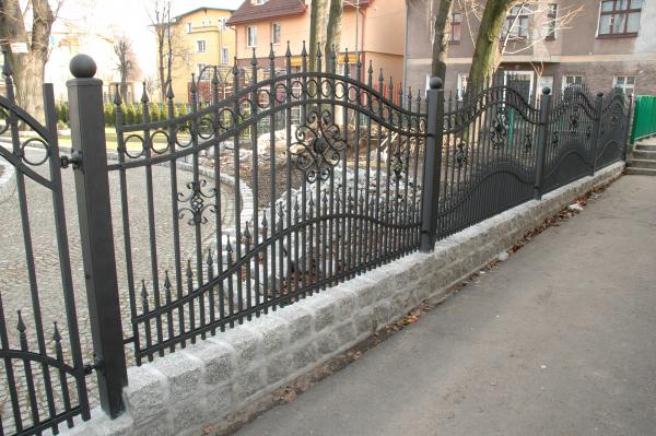 Railing Zaun Geländer Schmiedeeisen Handarbeit Klassische Zäune Garten M200 Neu