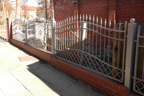 Railing Zaun Geländer Schmiedeeisen Handarbeit Klassische Zäune Garten M207 Neu