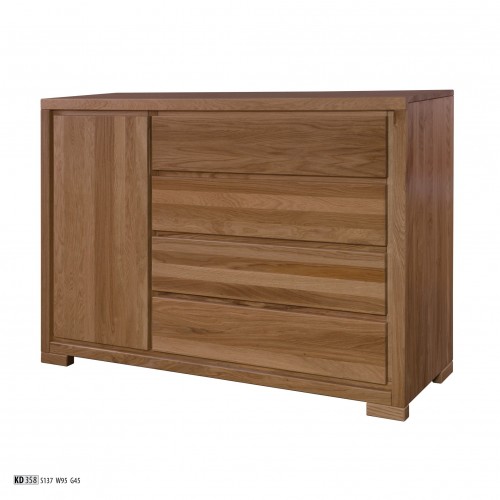 Holz Design Kommoden Kommode Schrank Hochschrank Anrichte Schubladen Sideboard
