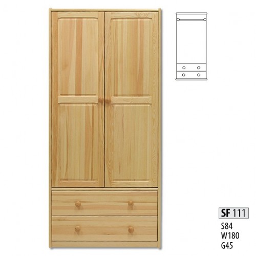 Kleiderschrank Kiefer Schrank Vollholz massiv Schlafzimmerschrank Schränke Neu