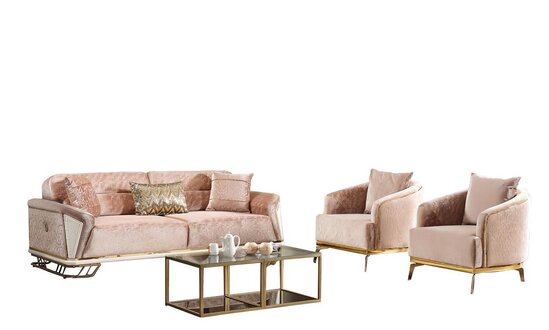 Sofagarnitur Couch Polster Möbel Sitzgarnitur Set 3+1+1 Couchen Sofas Wohnzimmer