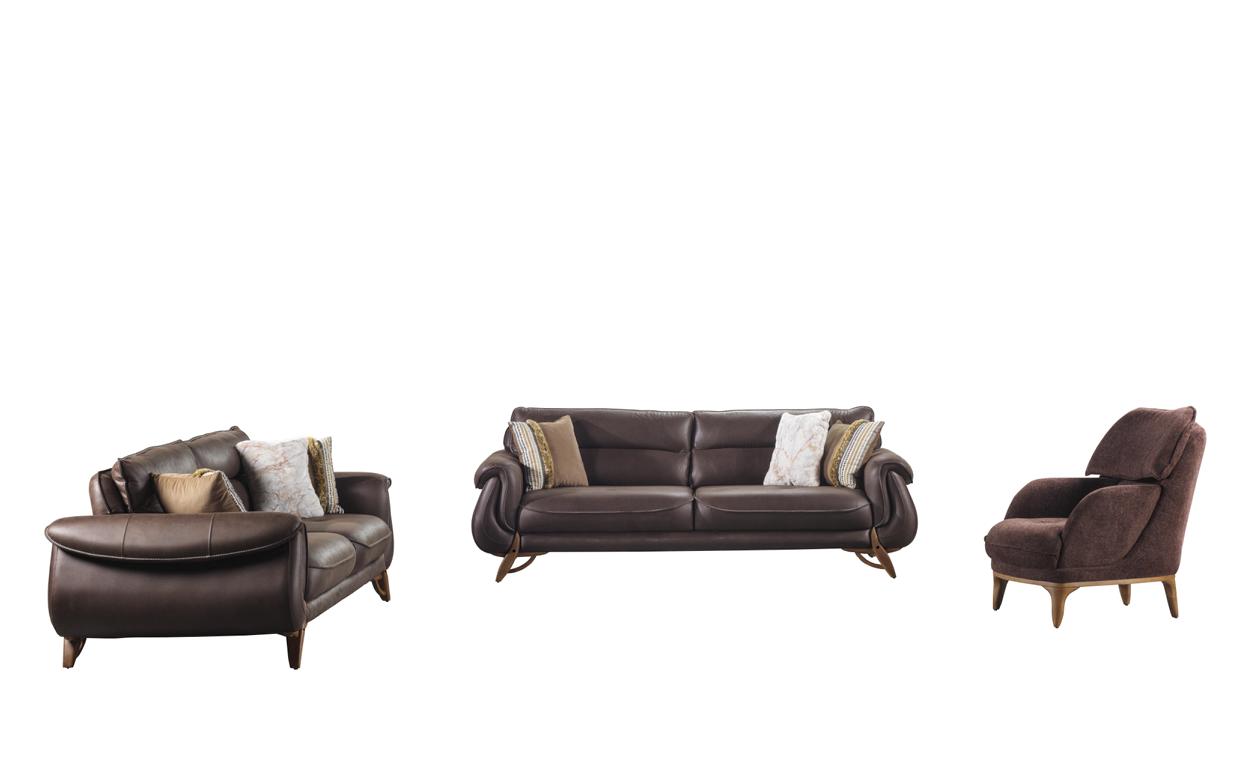 Sofa 3-Sitzer Wohnzimmer Couch Komplettsofa Lounge-Garnitur Relaxgarnitur 3tlg
