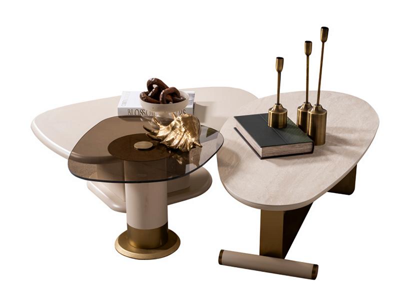Modern Beige 3x Couchtische Vielseitig Sofatisch Tische Wohnzimmertisch