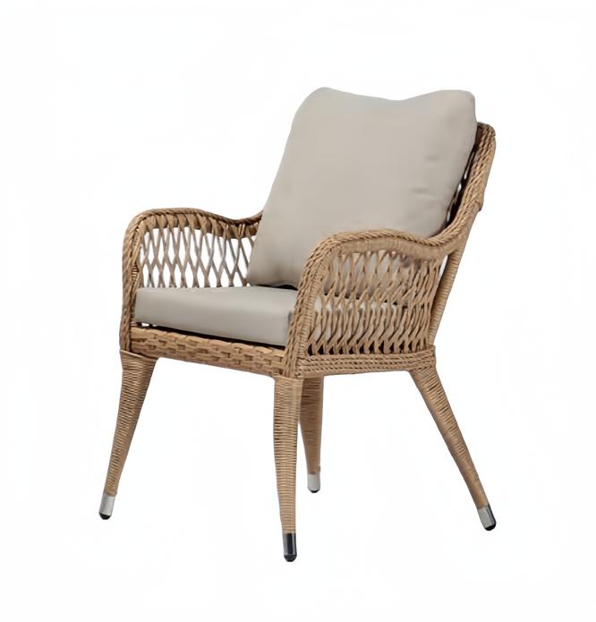 Sessel Braun Design Couch Sofa Relax Hochwertig Rattan Polster Sitzer Luxus