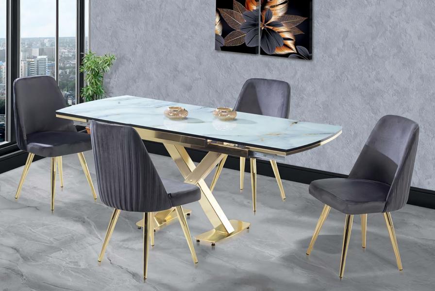 Hochwertig Komplett Esstisch 4х Stühle Luxus Esszimmer Einrichtung Luxus