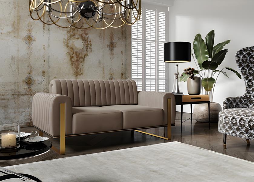 Sofa Wohnzimmer Polster Couchtisch Holz Luxus Möbel garnitur Couch JV Möbel Neu