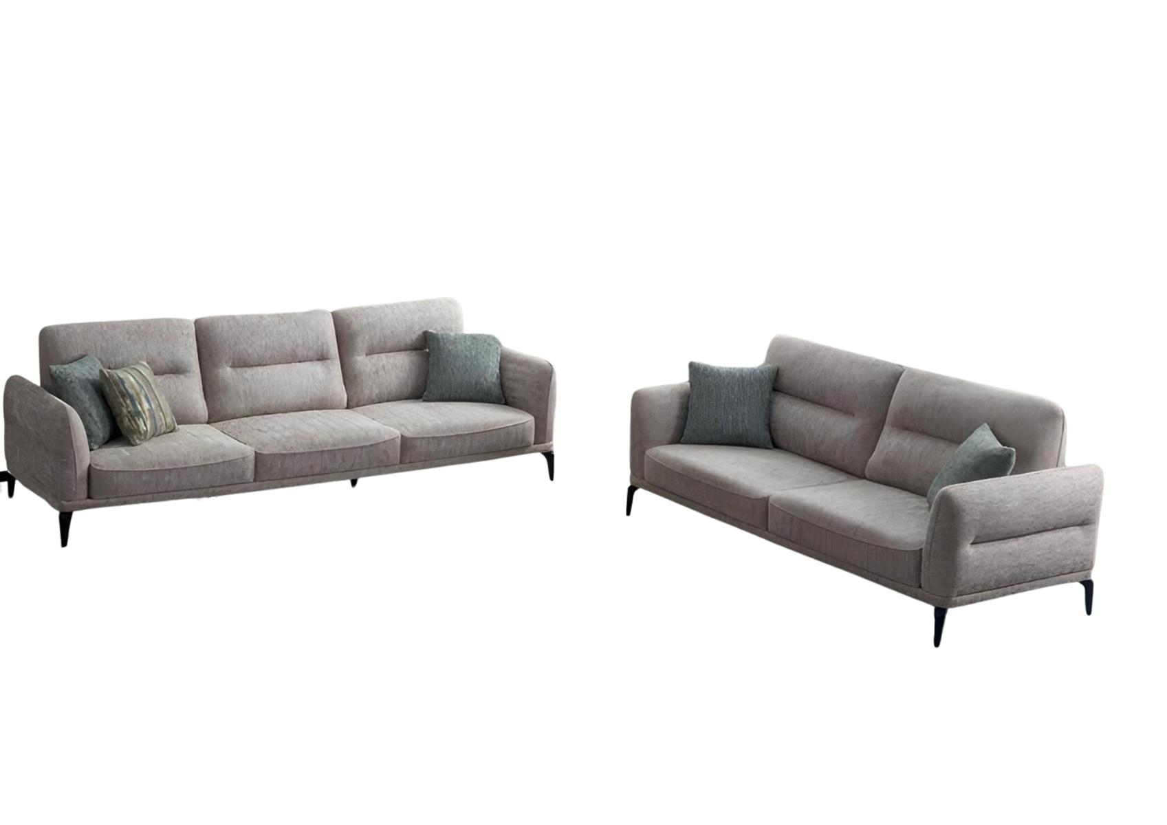 Sofagarnitur Big Couch Sofa Couchen Polster Möbel Set 4+3 Sitzgarnitur