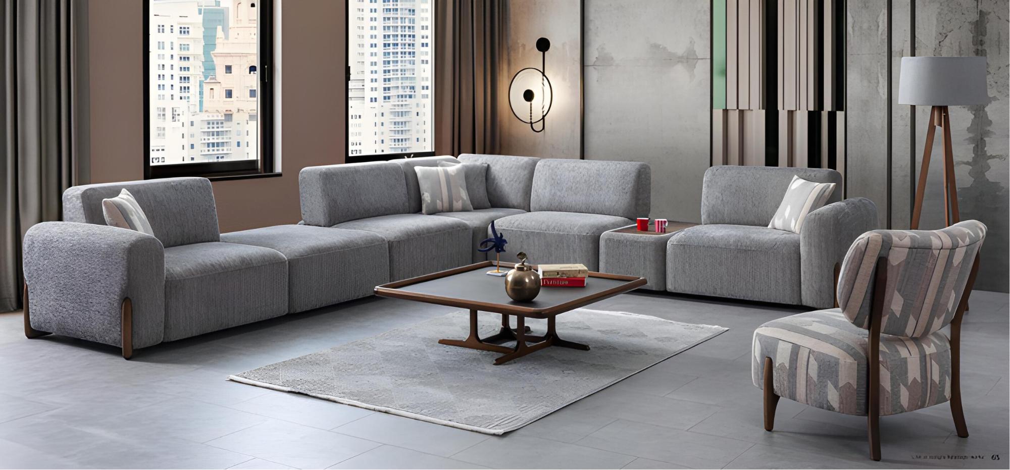 Wohnzimmer Set Polster Sitzgarnitur Eckcouch Couch Sofa Couchen Sessel 2tlg