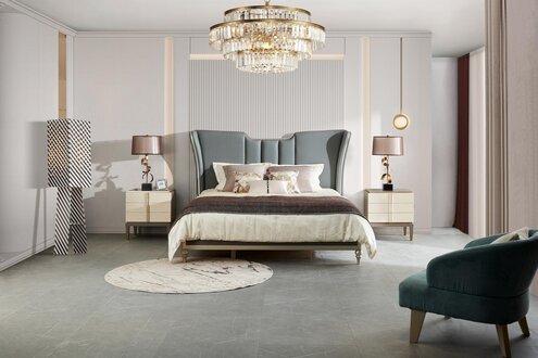 Bett Polster Design Luxus Doppel Hotel Betten Ehe 180x200cm Schlaf Zimmer Leder