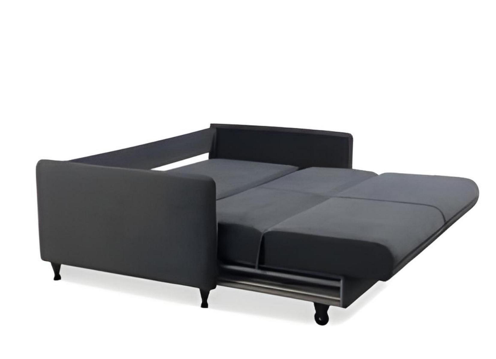 Stoff Sofa 2 Sitzer Couch Textil Schlafsofa Polster Garnitur Bettfunktion