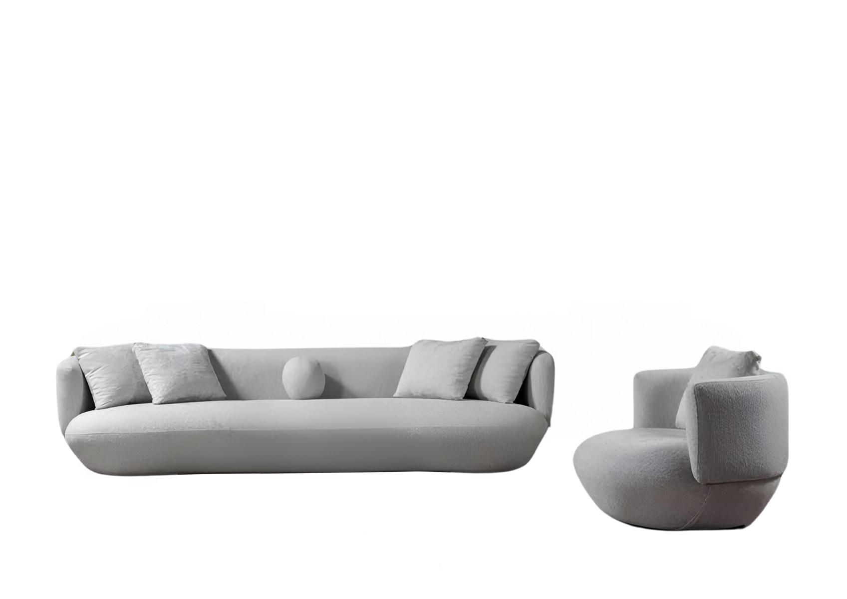 Design Sofa Couch Polster Möbel 4+1 Sitzer Couchen Möbel Einrichtung 2tlg.