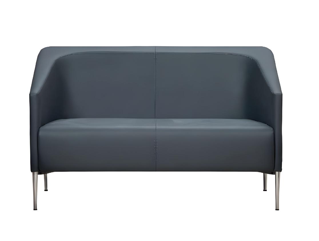 Sofa 2 Sitzer Stoff Design Couch Polster Büromöbel Sofas Textil Modern