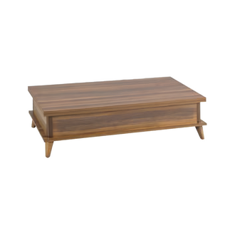 Kaffeetisch Ausziehbarer Couchtisch Esstisch Tisch Holz Braun Möbel