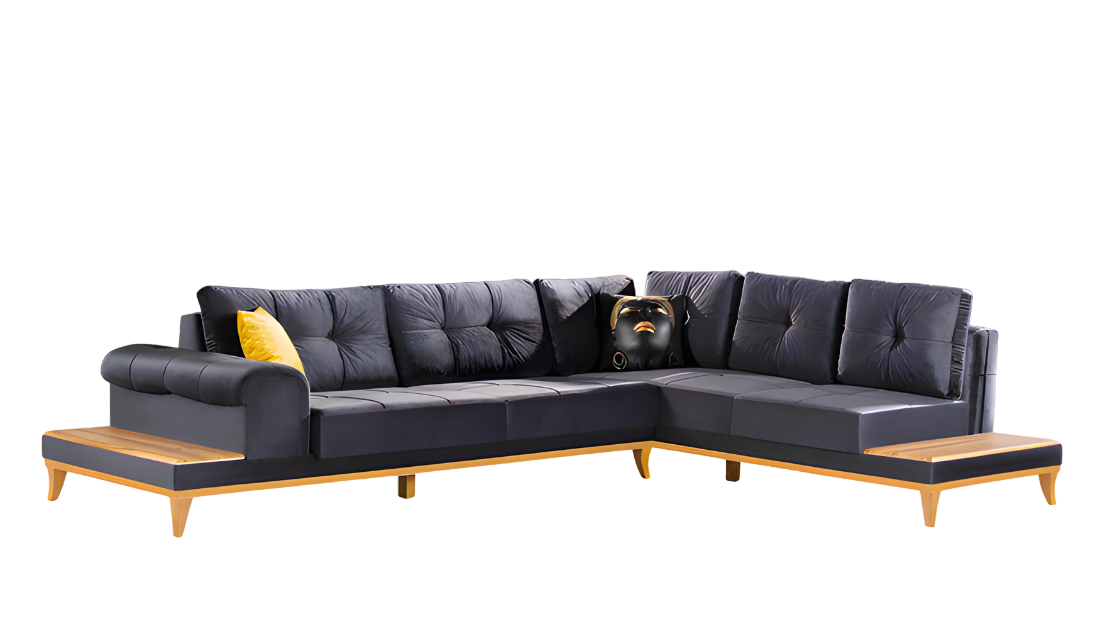 Ecksofa Sofa Polstergarnitur Couch Wohnlandschaft L-form Design Neu