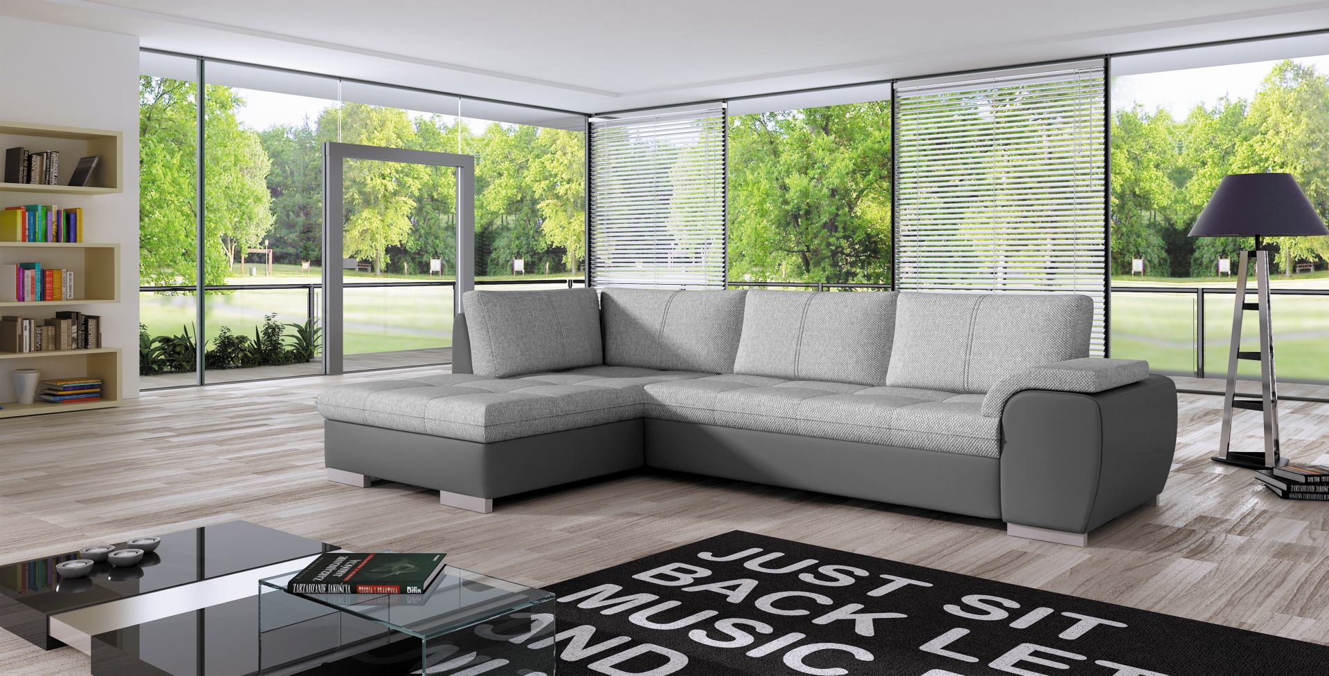 Sofa Schlafsofa Designer Sofa mit Bettfunktion + Bettkasten Ecksofa Couch NEU