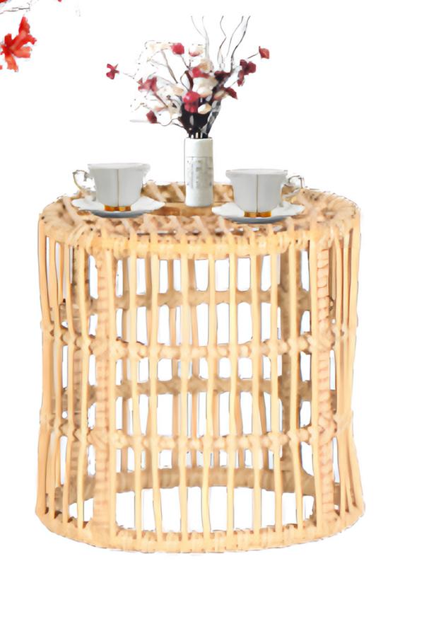 Couchtisch Hochwertige Rattan GartenMöbel Terrasse Beige Exclusive Modern Luxus