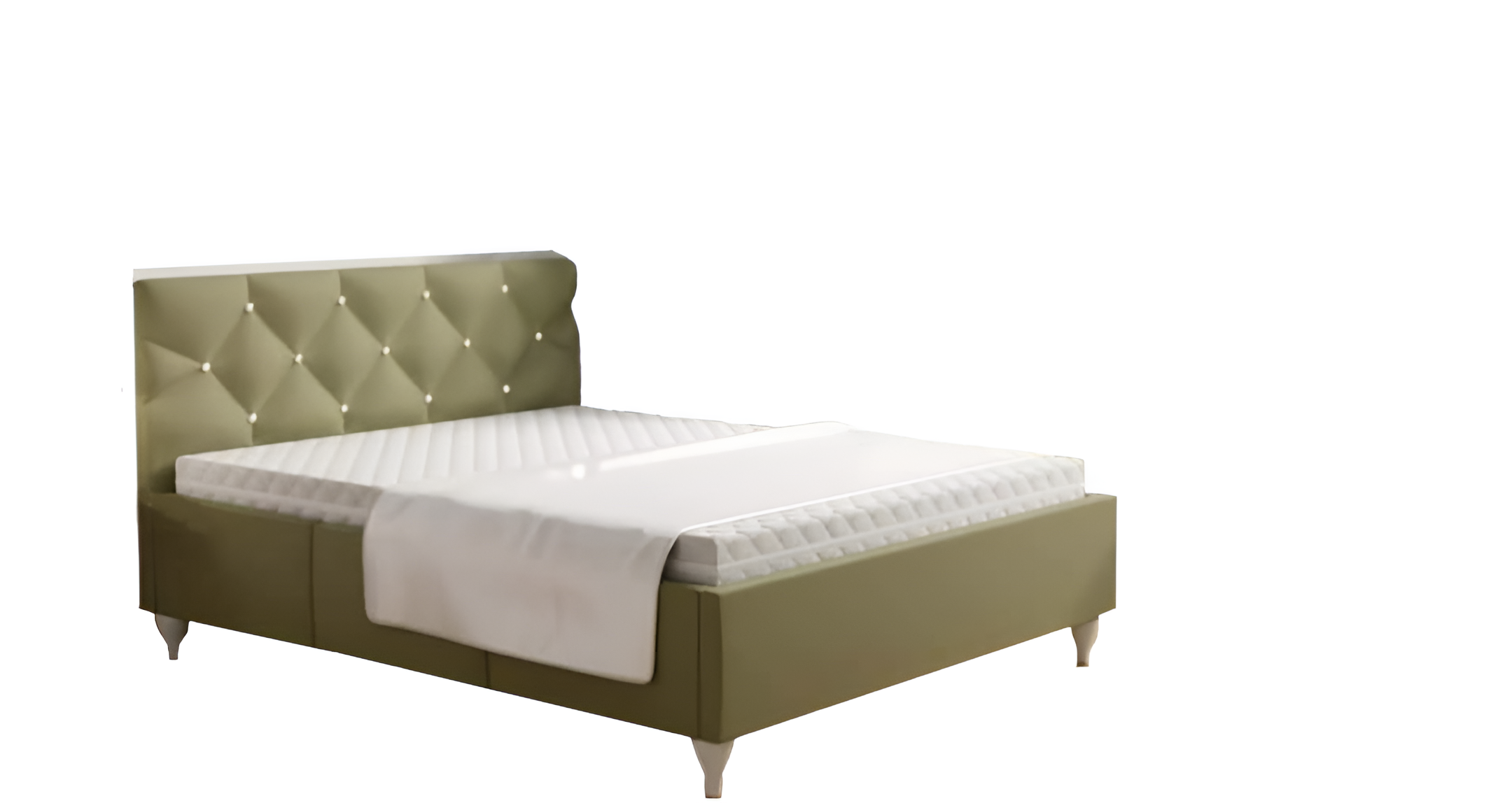 Bett Design Luxus Doppel Betten 180x200cm Schlaf Zimmer Grün Modern Neu